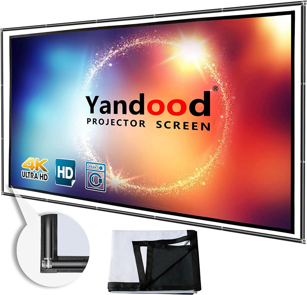 Foldable Projector Screen 120 inch 16:9 HD 4K Anti-Crease O258