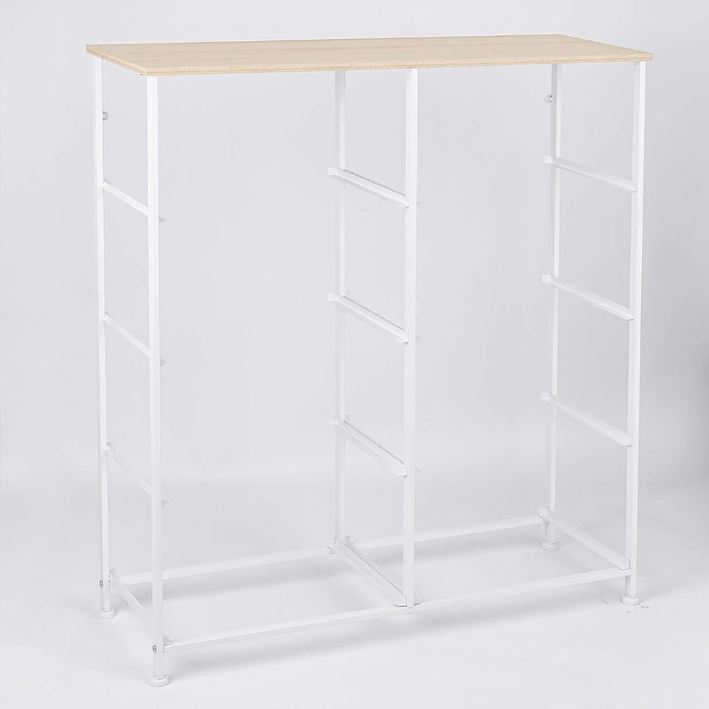 8 Drawer Fabric Dresser with Wooden Top B4374