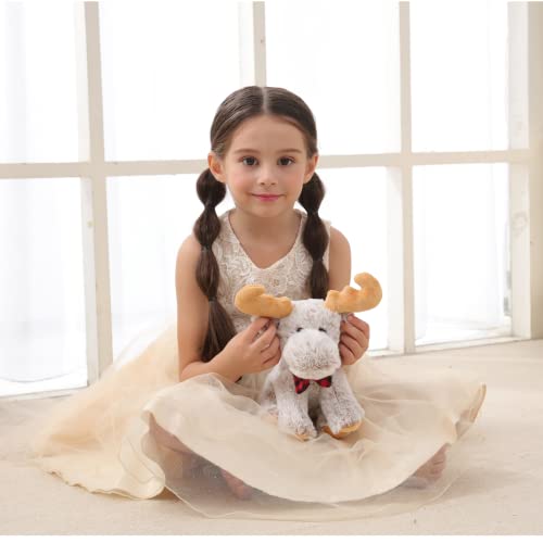 Gray Moose Plush Stuffed Animal H313