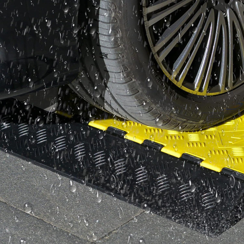 Cable Protector Ramp Pack of 2 PVC Rubber Heavy Duty 55000lbs Capacity M923