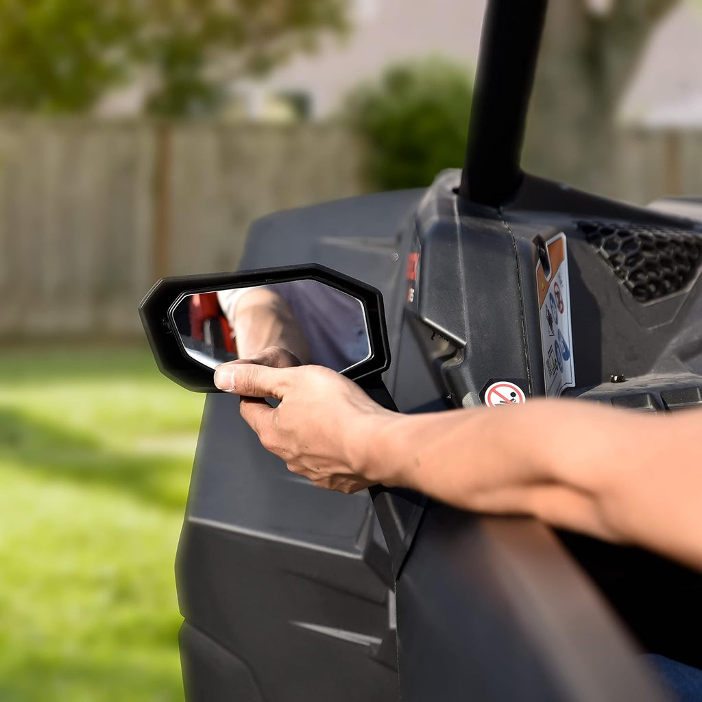 Folding Front Door Rear View Side Mirrors for Can-Am Maverick X3 / X3 MAX 2017-2021, 2PCS G16332
