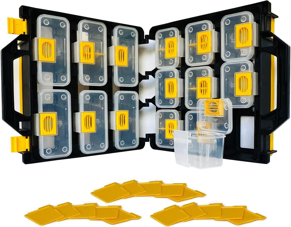 Hardware Case Tackle Box with Removable Compartment Organizer, Pack of 2 T47816