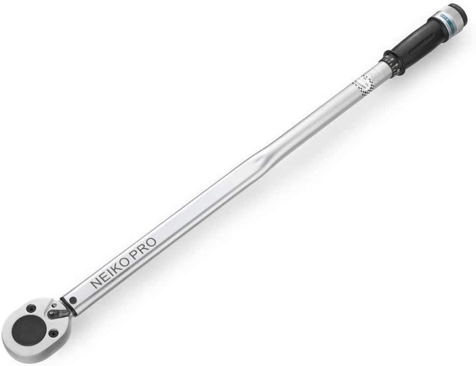 3/4” Drive Adjustable Click Torque Wrench, 50-300 Foot-Pound, Chrome Vanadium Steel E560303