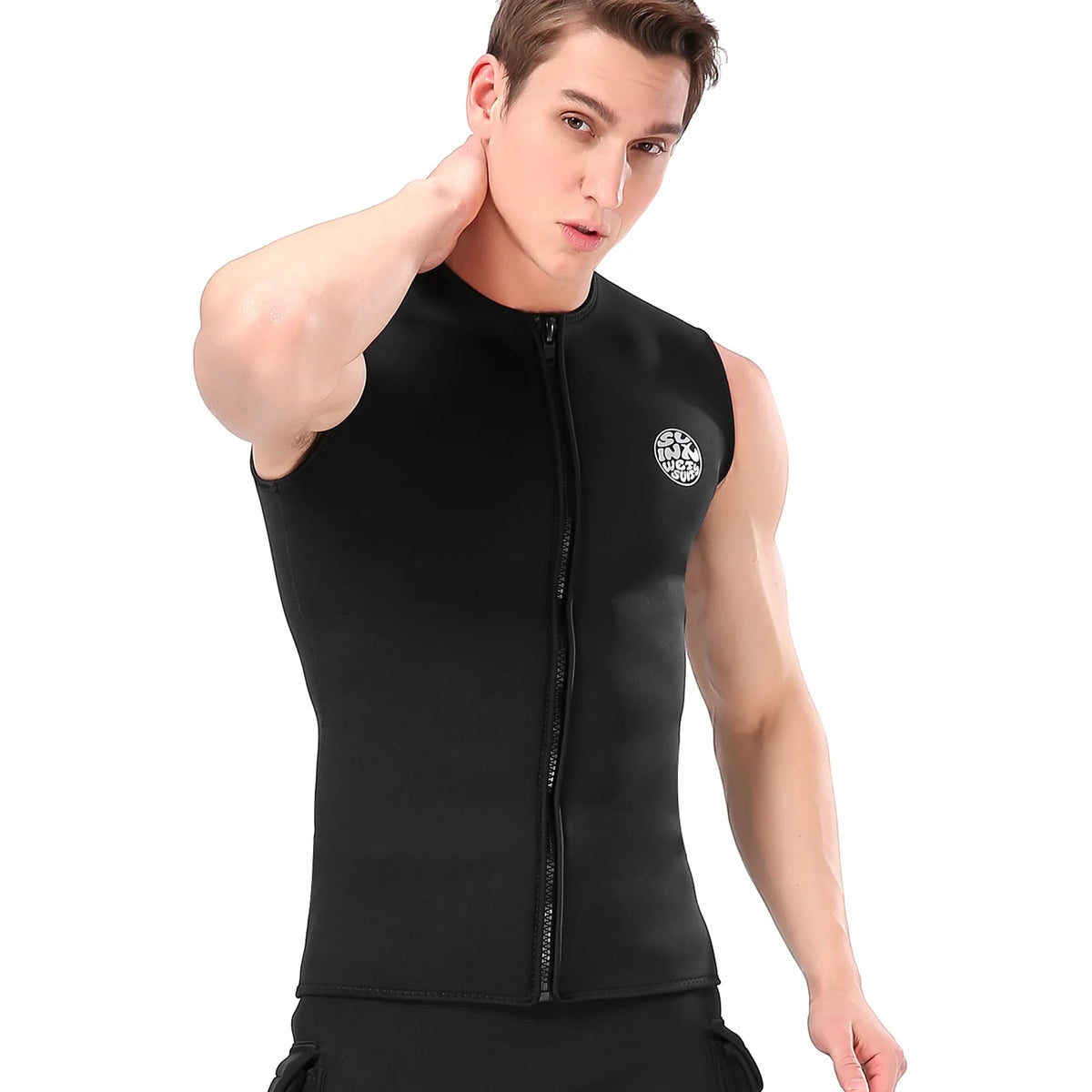 Thermal Sleeveless Neoprene Wetsuit Vest J9319