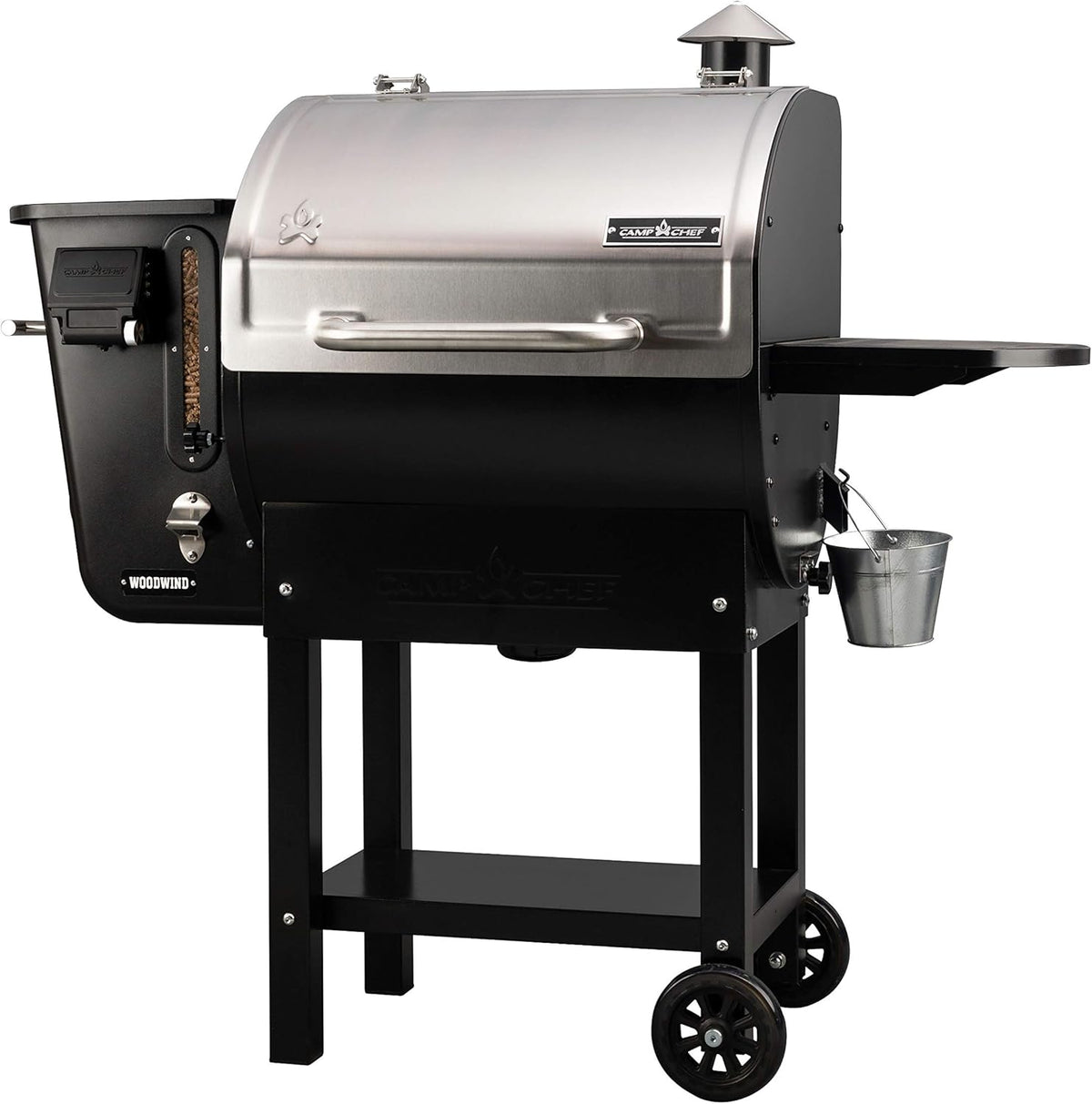 24 in. WIFI Woodwind Pellet Grill & Smoker, Stainless Steel, 811 sq in Cooking Surface R85347