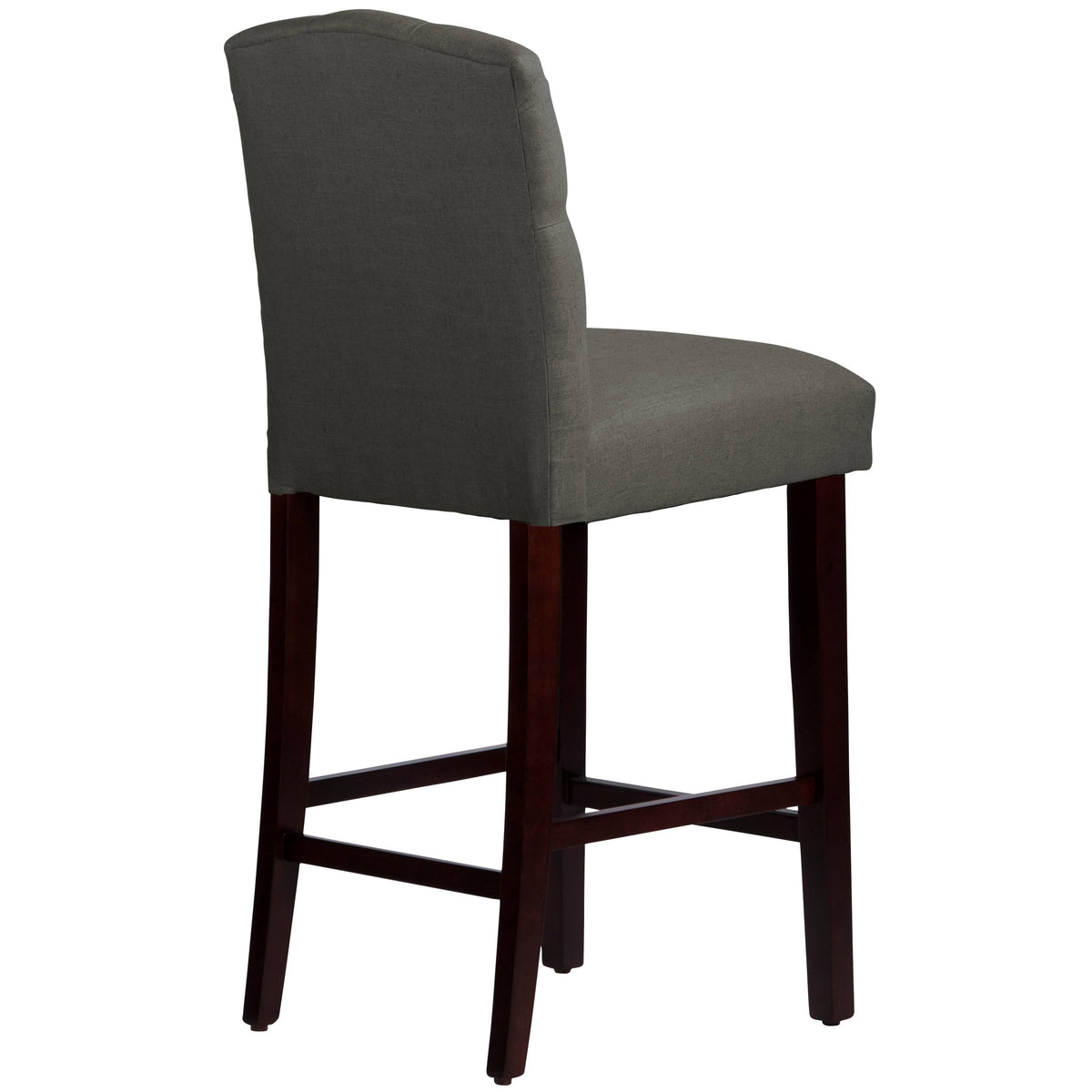 Tufted Bar Stool in Linen Slate A3382