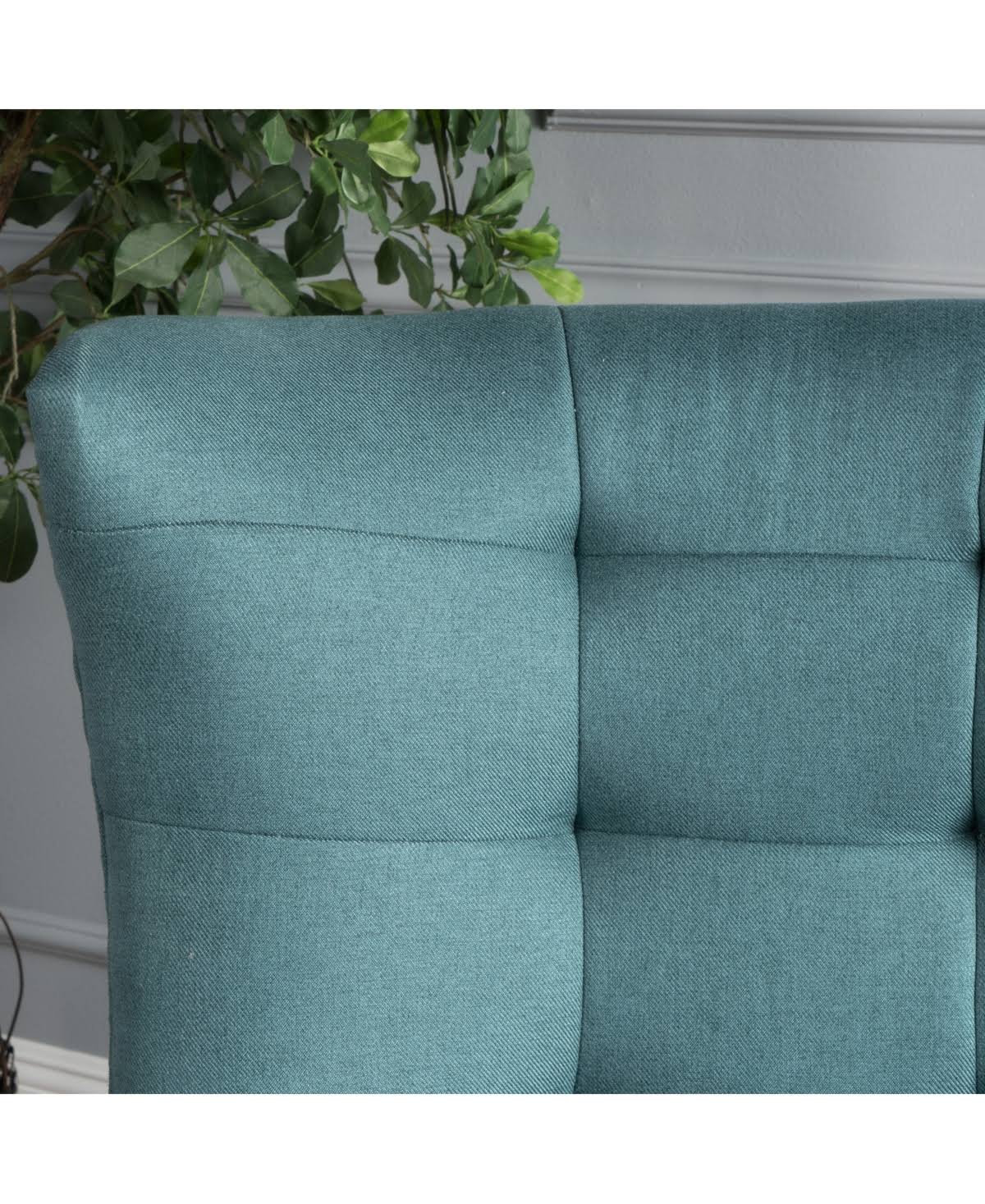 Gray and Brown Tufted Club Chair K49237