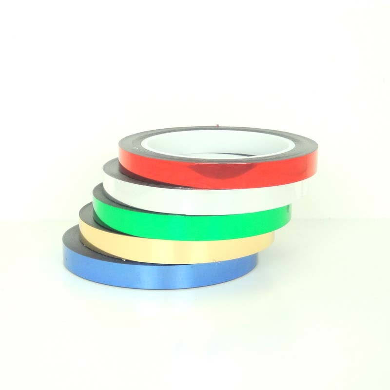 6 inch Metalized Polyester Film Tapes Gold [8 Rolls] J843