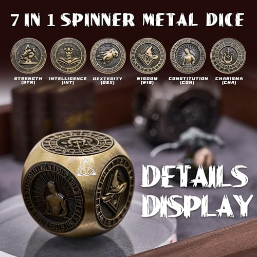 Matte Green 7-in-1 Polyhedral Metal Dice Set V594065