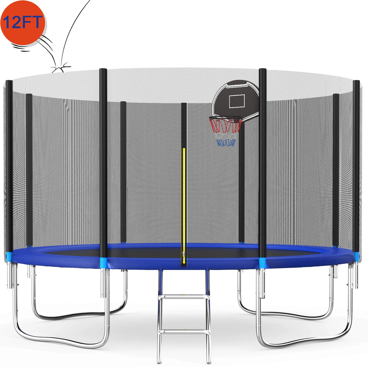 12FT Round Trampoline with Enclosure U197