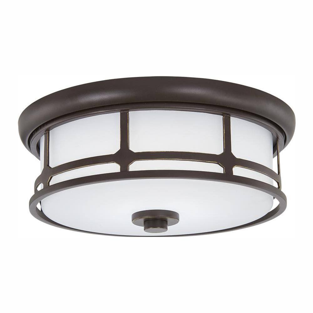 Oil Rubbed Bronze LED Flush Mount H391
