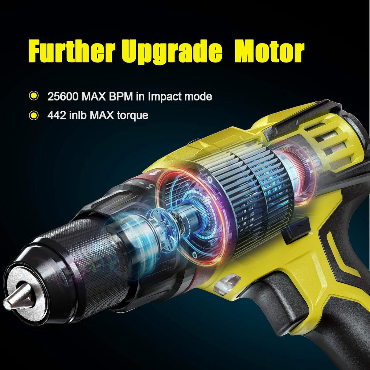1/2'' Cordless Hammer Drill with 2.0Ah Battery U339
