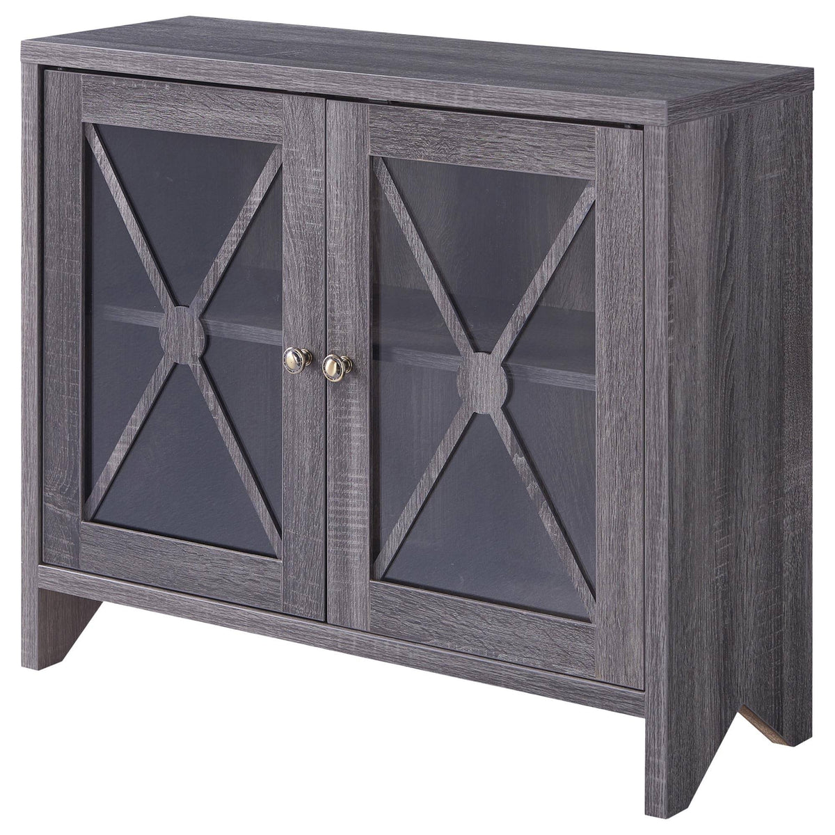Distressed Grey Accent Cabinet C726583