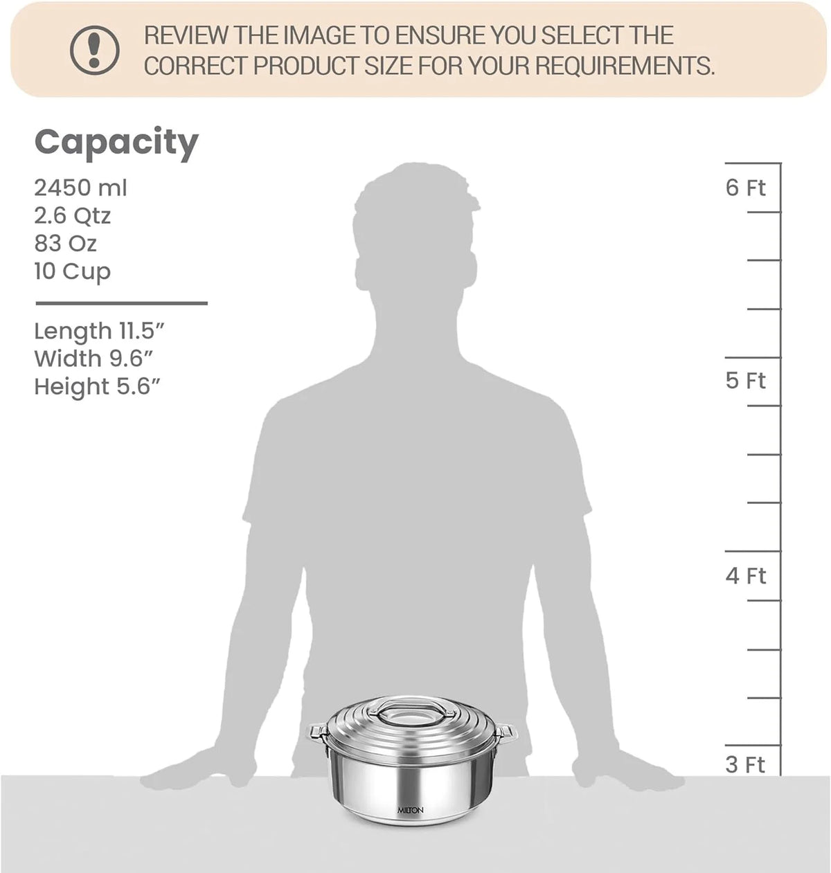 Insulated Stainless Steel Casserole 84 oz L223