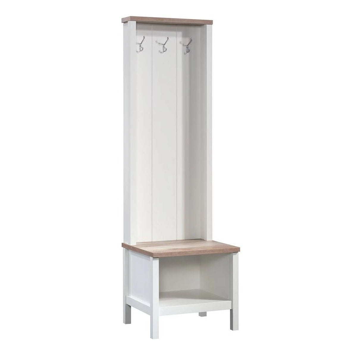 Soft White Entryway Bench with Storage S95968