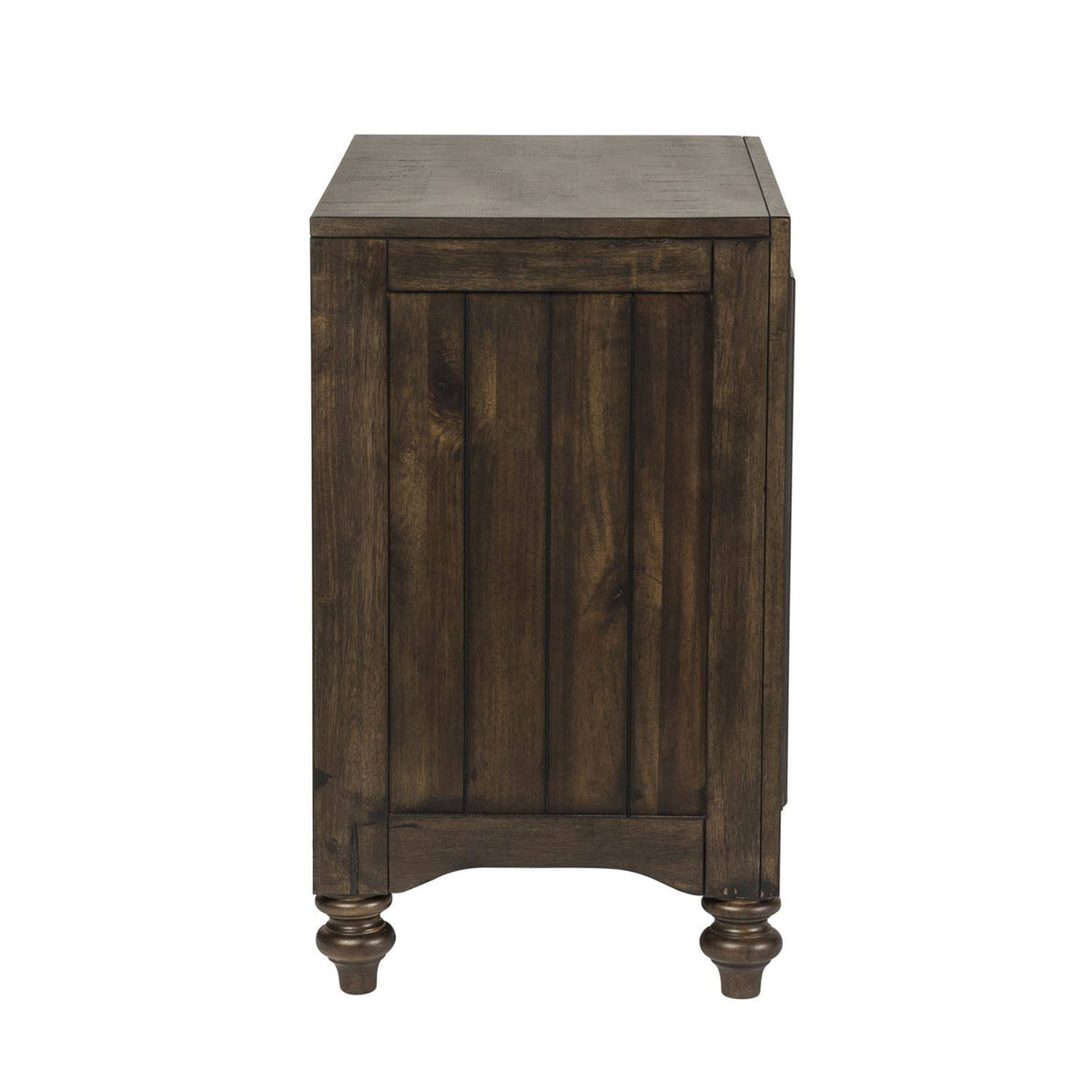 2 Drawer Nightstand, Dark Brown F2043
