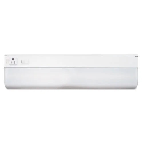Under-Cabinet Fluorescent Fixture, Steel, White, Bundle of 2 Q16230
