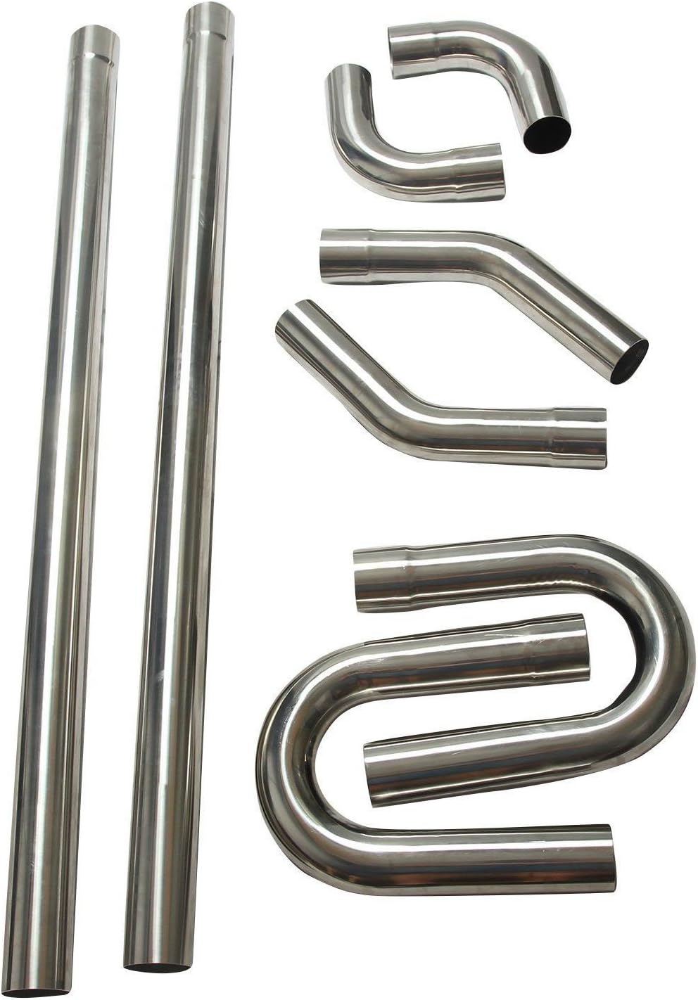 2.25" T304 Stainless Steel Mandrel Exhaust Pipe Kit Z368