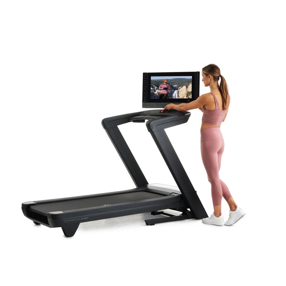 Treadmill with 22” Pivoting Touchscreen I189