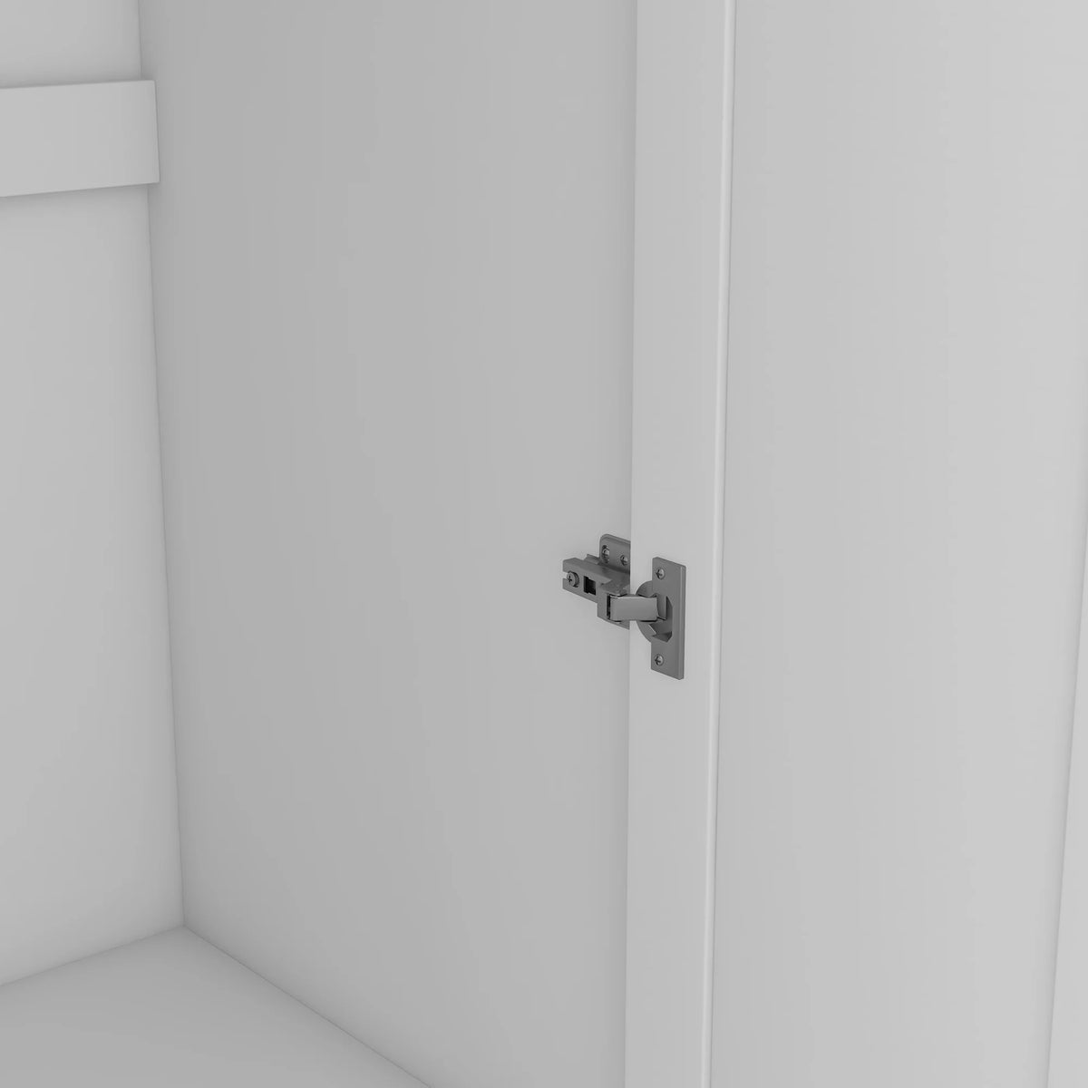 Wood Wardrobe Closet with Doors Shelves and Hanging Rail B933