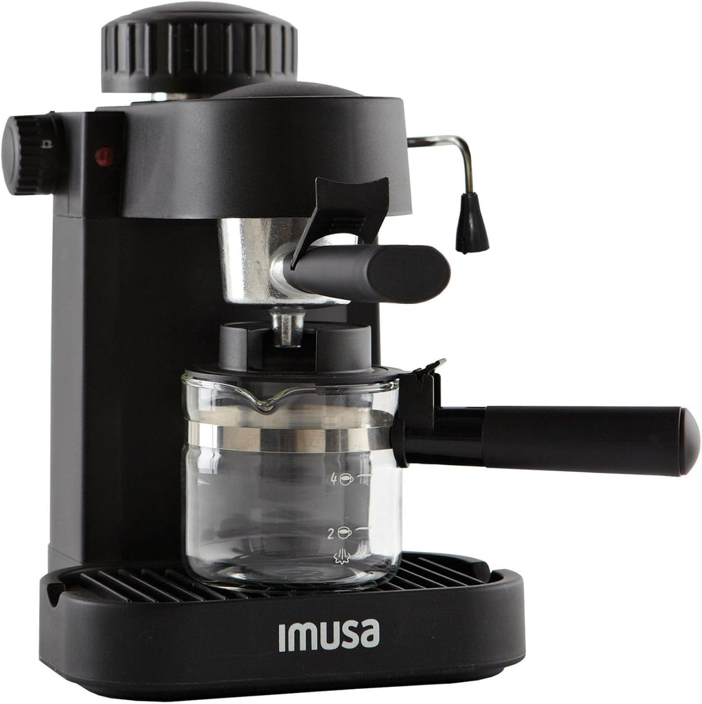 4 Cup Espresso Cappuccino Maker Black E225