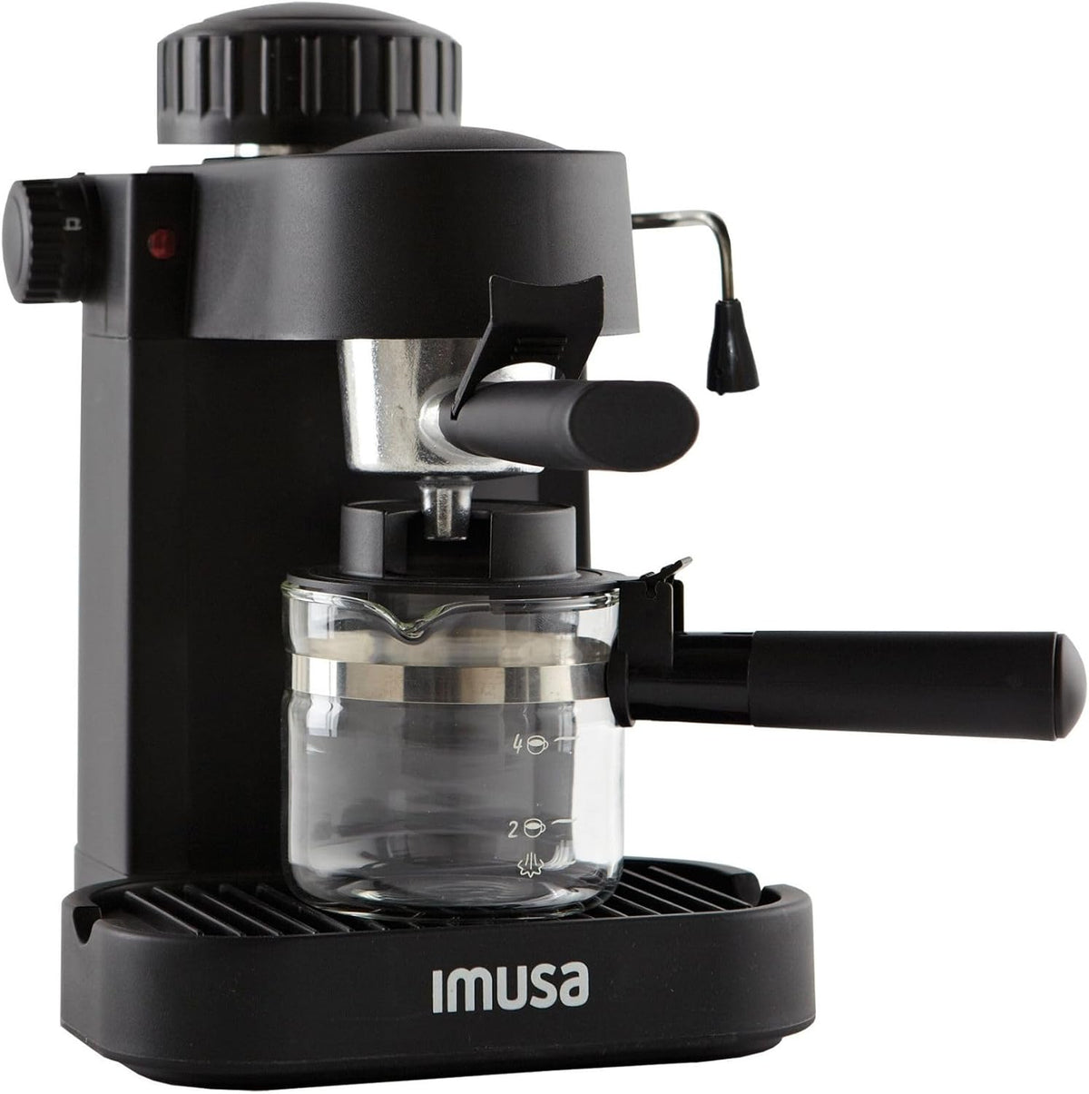 4 Cup Espresso Cappuccino Maker Black E225