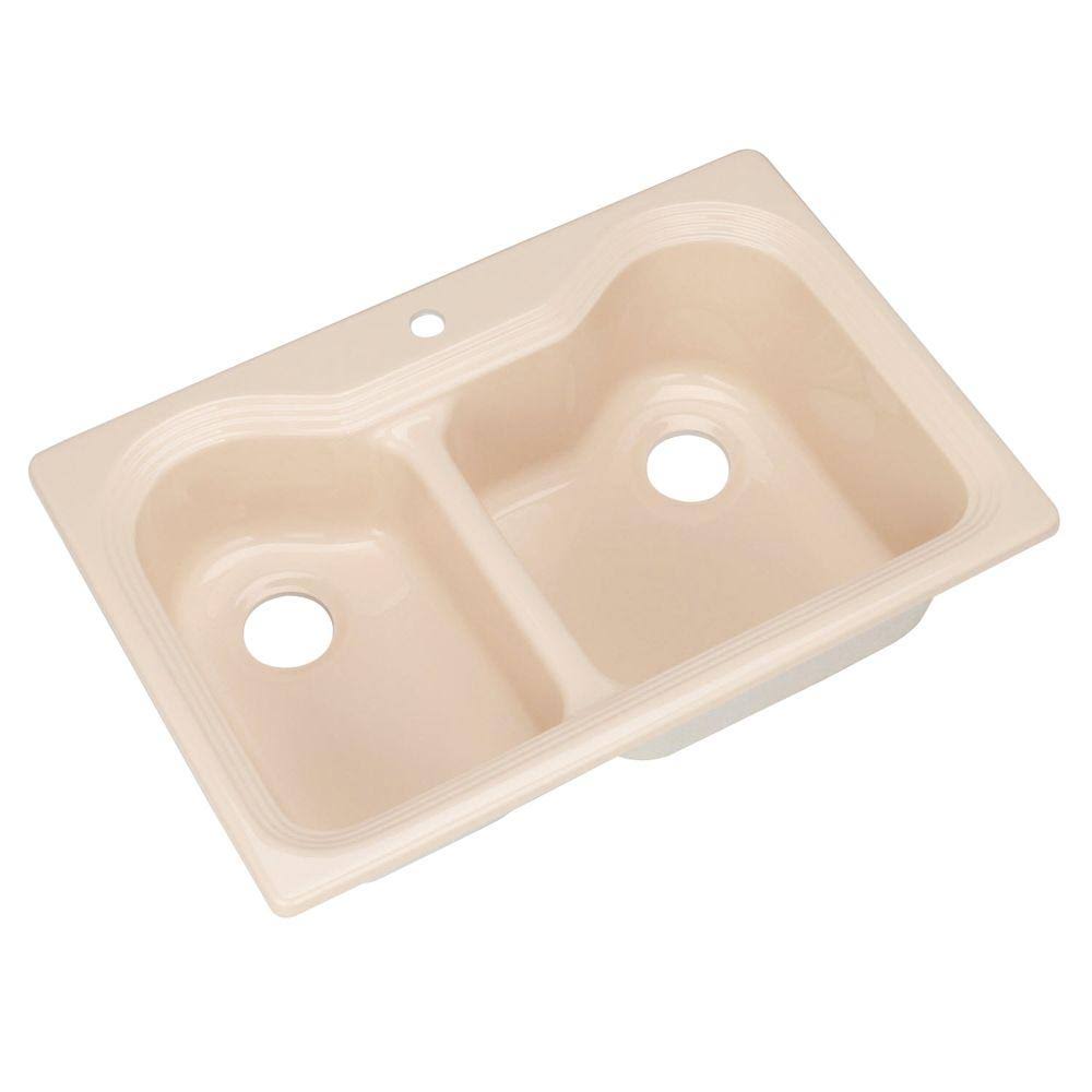 33 in. Double Bowl Kitchen Sink L13587