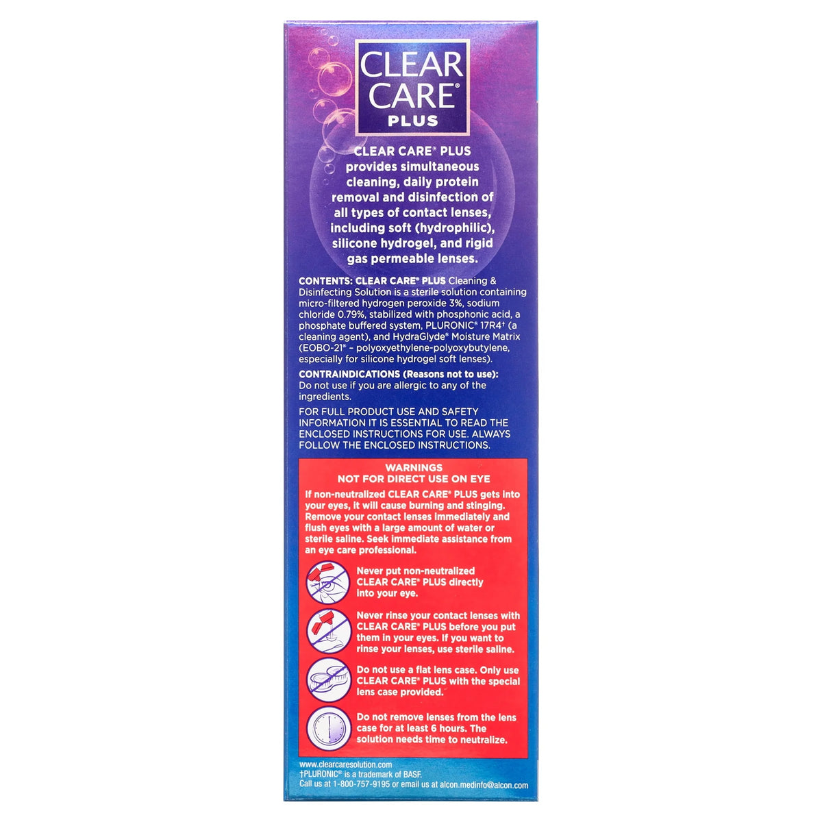 Contact Lens Cleaning Solution with HydraGlyde, Two 12oz N6352