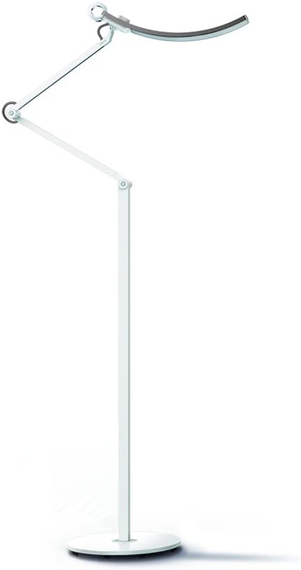 Silver LED Desk Lamp with Auto-Dimming, CRI 95, 35” Wide Illumination M88728