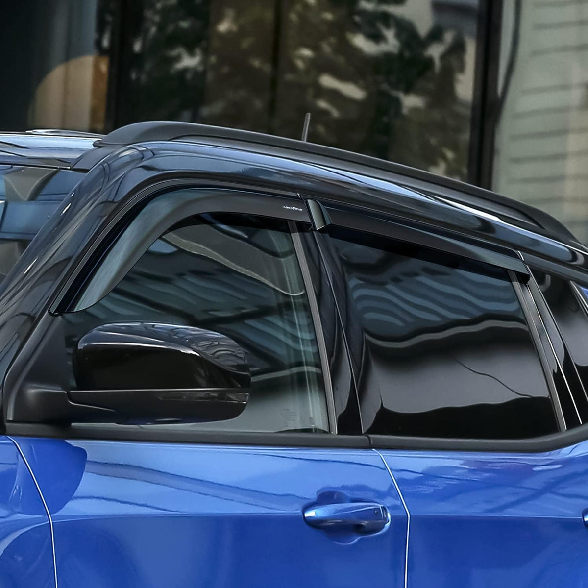 Shatterproof Window Deflectors, Tape-on Rain Guards, 4 pcs P607610