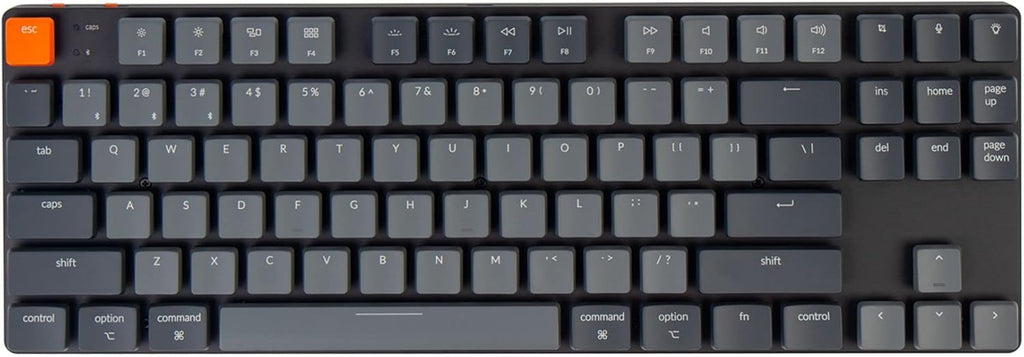 87 Keys Ultra-Slim Wireless Mechanical Keyboard with White LED Backlit C33173