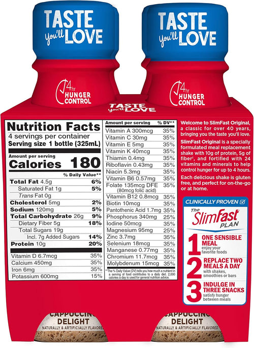 11 Fl. Oz Bottle Cappuccino Delight Meal Replacement Shake A54485