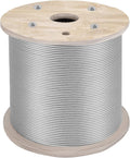 Stainless Steel Cable Railing 3/16 x 1000ft, 316 Marine Grade Braided Aircraft Cable 1x19 Strands Q475
