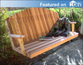 Red Cedar Fanback Porch Swing U7211