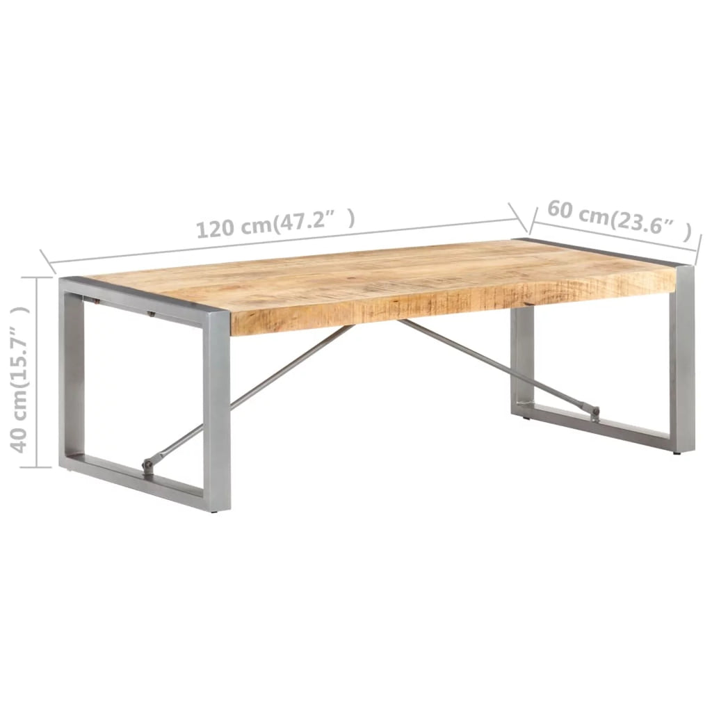 Rough Mango Wood Coffee Table Y97611