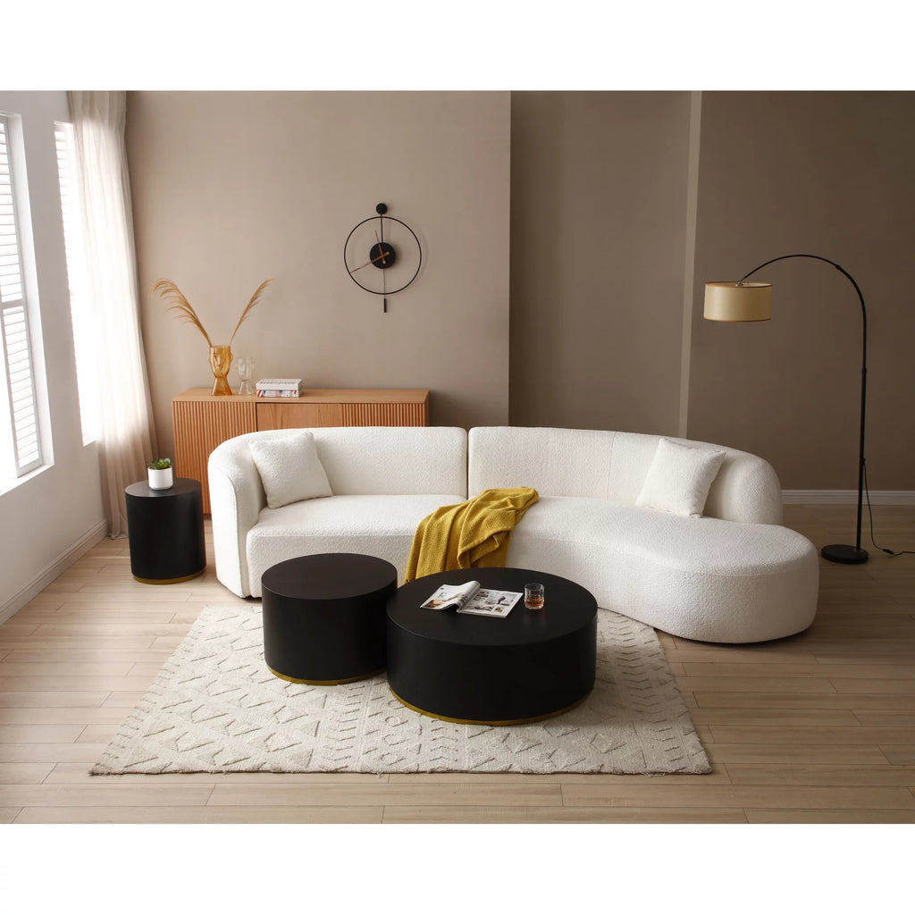 Round Coffee Table Side Table End Table J318825