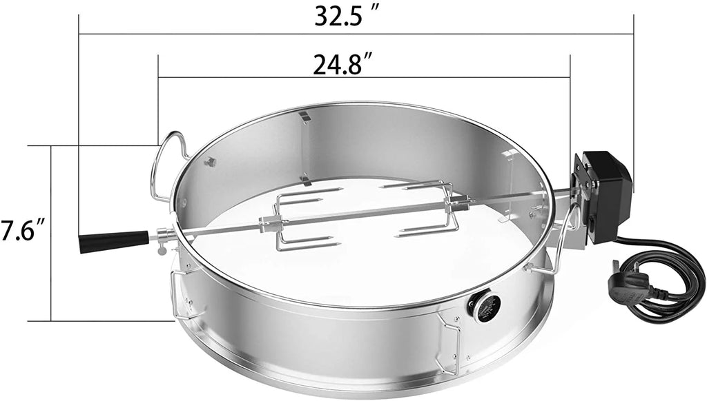 Multi-Purpose Rotisserie Ring Kit Stainless Steel I8603