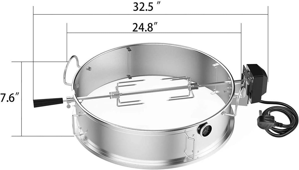Multi-Purpose Rotisserie Ring Kit Stainless Steel I8603