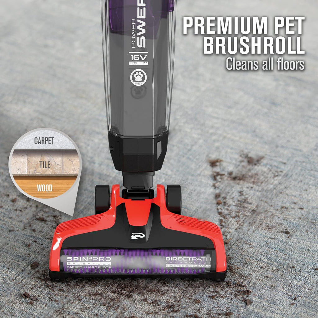 Red Cordless Stick Upright Vacuum Cleaner C3489