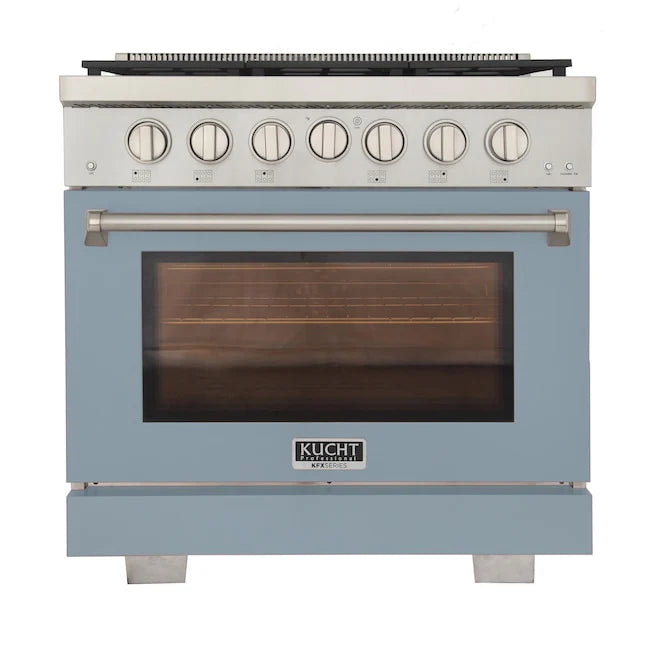 36 5.2 cu. ft. Propane Gas Range Light Blue Y44536