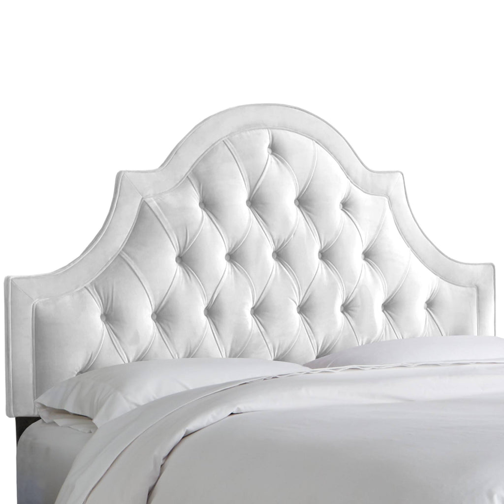 White California King High Arch Tufted Headboard Q9284