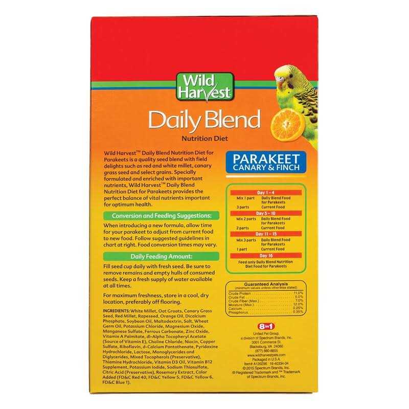 Daily Blend Parakeet Pet Supplies J3621