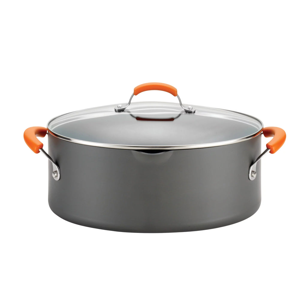 8 Qt Nonstick Hard-Anodized Oval Pasta Pot with Lid C78773