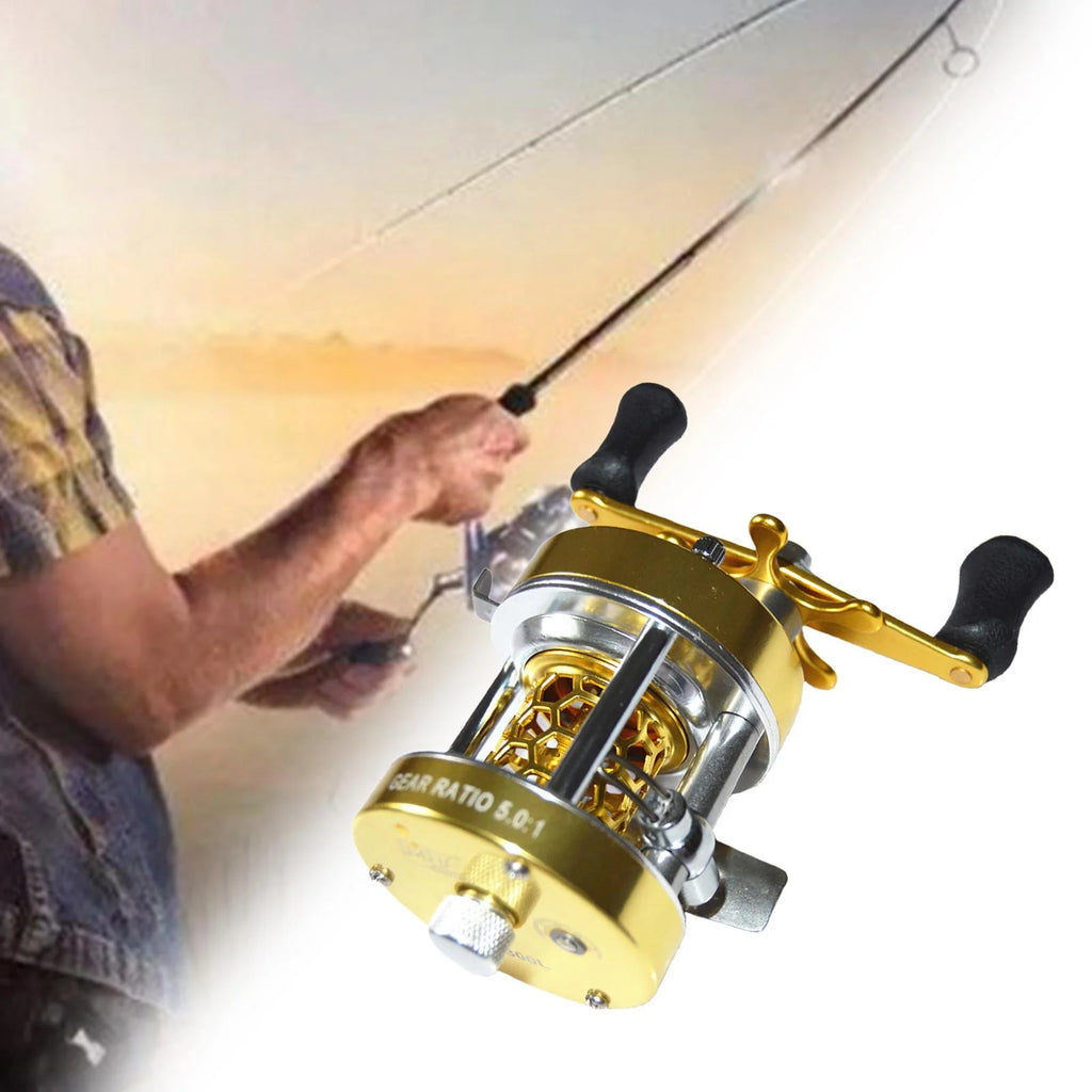 Fishing Reel 5.0:1 Gear Ratio Aluminum Spool H6507