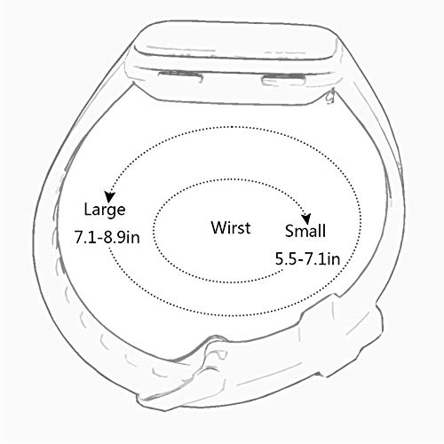 Replacement Silicone Adjustable Wristband Fitness Straps Y914