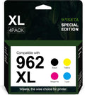 Black and C/M/Y Ink Cartridge 4-Pack Remanufactured Ink Cartridges O119666
