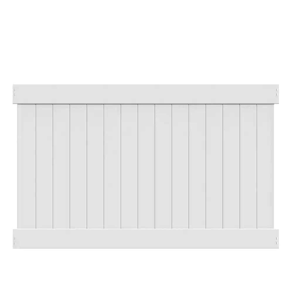 White Vinyl Privacy Fence Panel Kit H7525