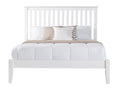 Solid Wood Full Platform Bed in White X830524