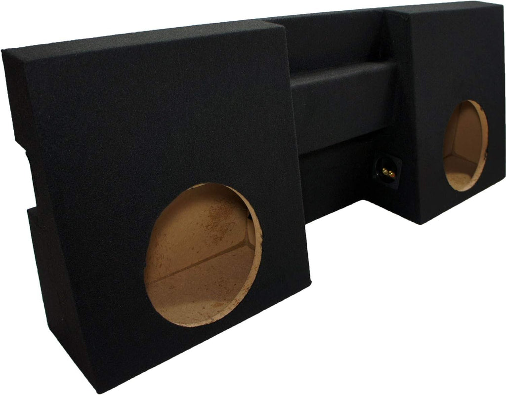 Compatible with 2005-2012 Toyota Tacoma Double Cab Dual 10 Sub Box Enclosure G446