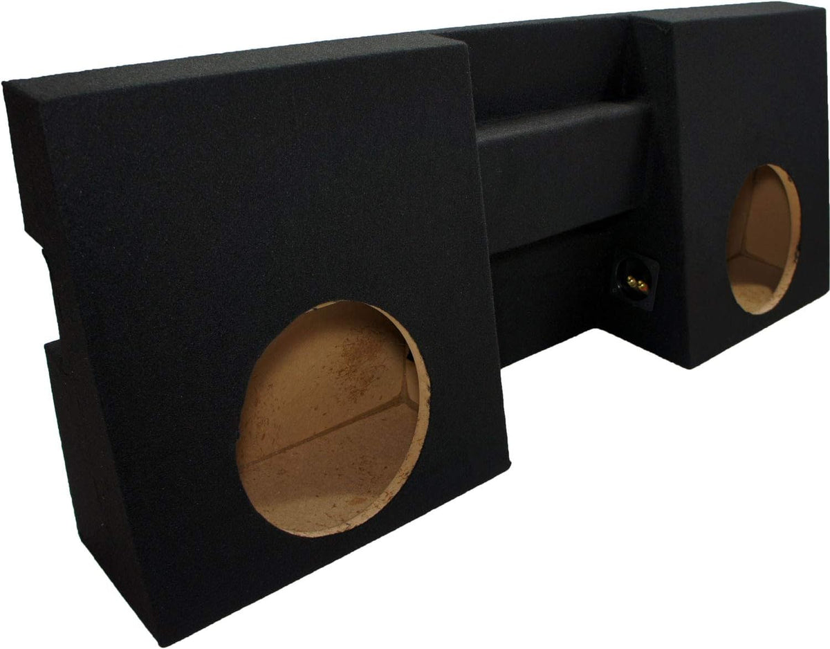 Compatible with 2005-2012 Toyota Tacoma Double Cab Dual 10 Sub Box Enclosure G446